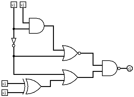 circuit formula: ((xy+x')'((w^z)+x'))'